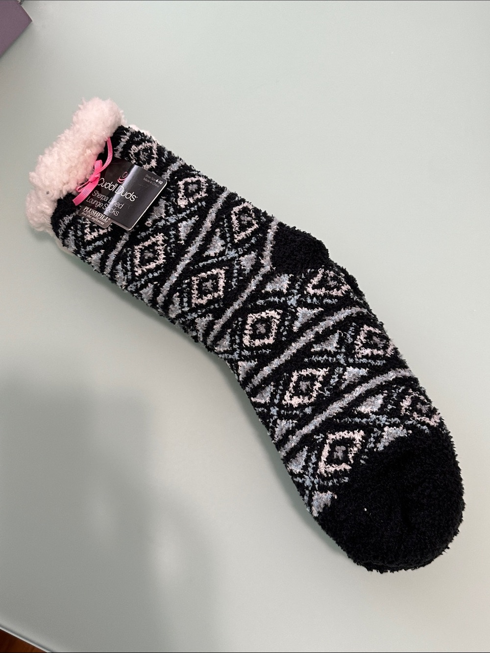 Cuddle Duds Sherpa Lined Lounge Socks